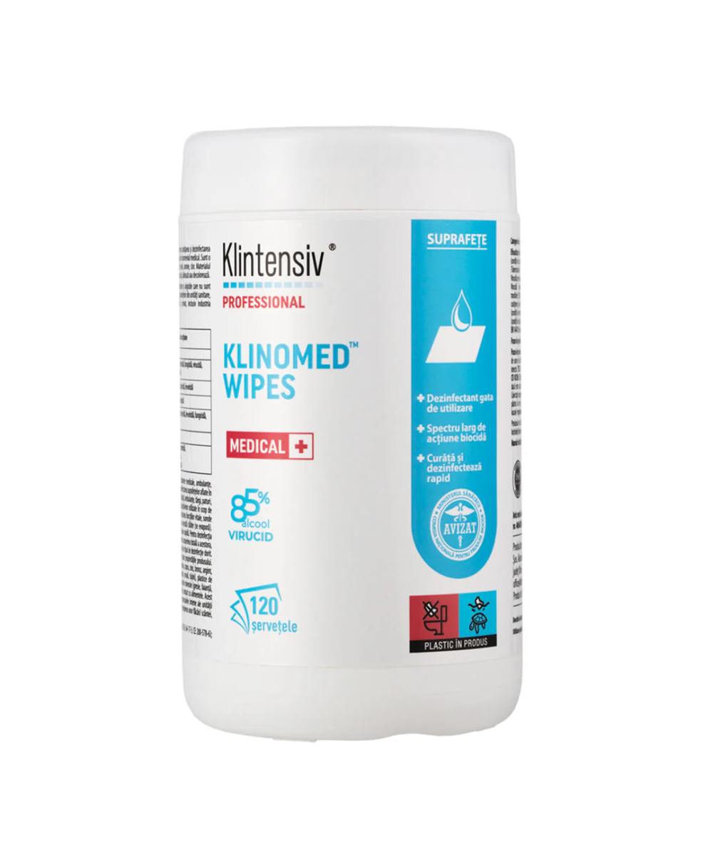 Klinomed Wipes Șervețele impregnate pentru dezinfectare profesională