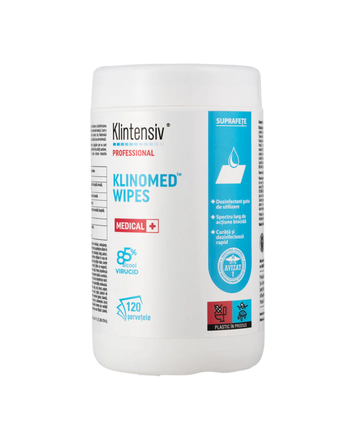 Klinomed Wipes Șervețele impregnate pentru dezinfectare profesională
