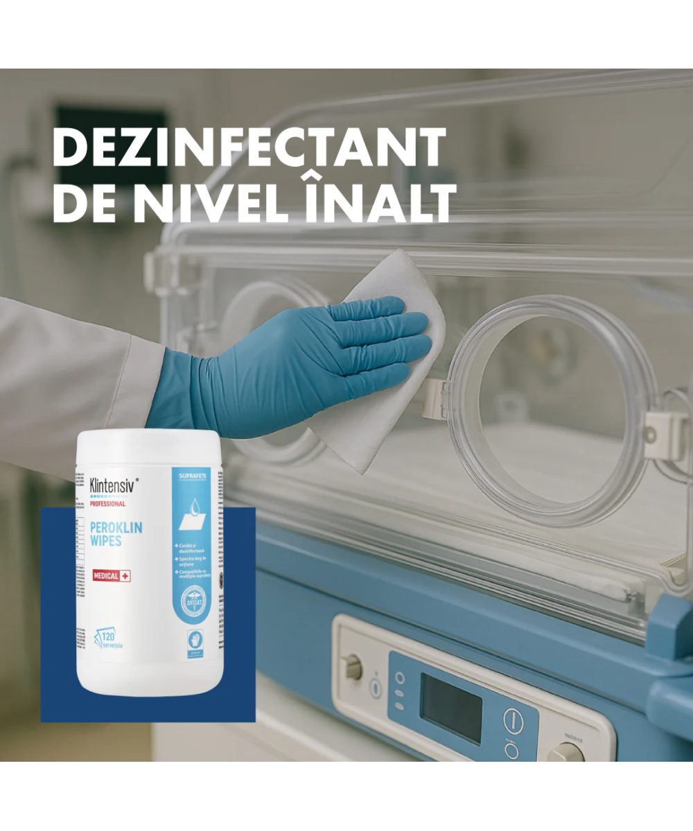 Peroklin Wipes Șervețele dezinfectante profesionale