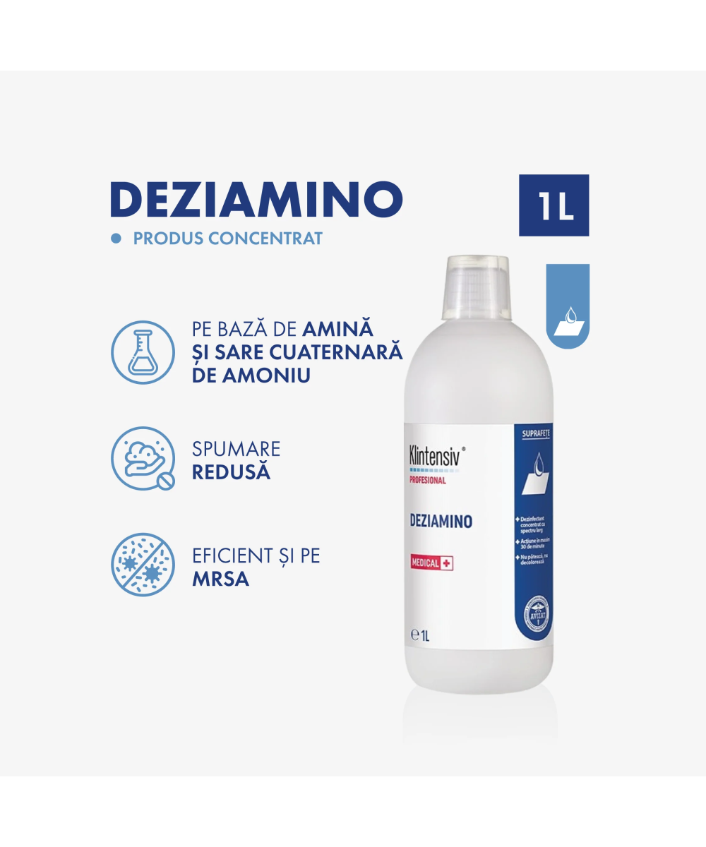 Dezinfectant Deziamino Concentrat - Curățare și Dezinfecție 2-în-1