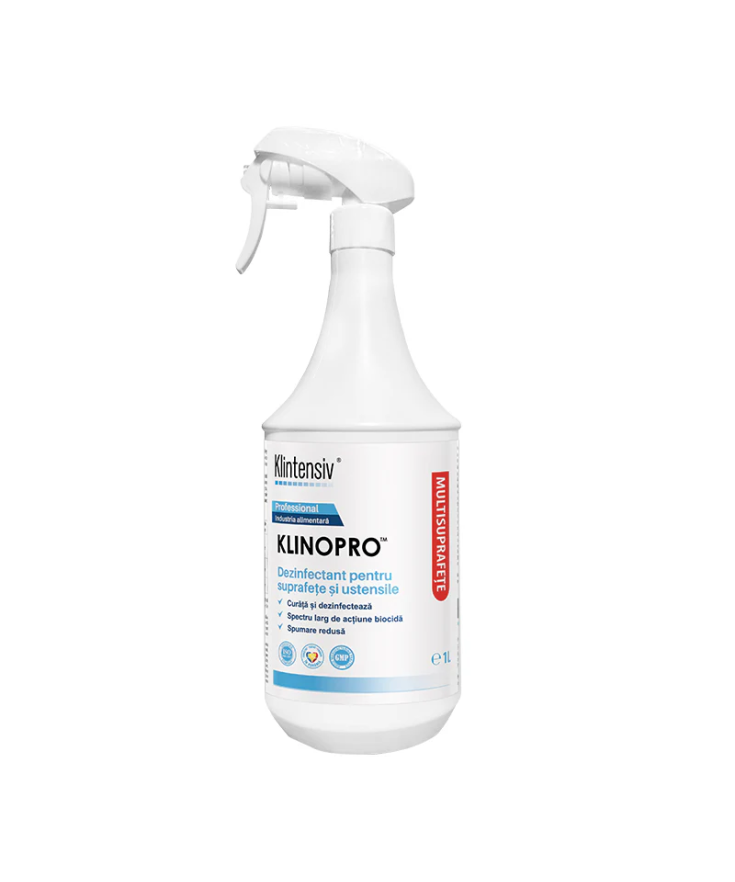 KlinoPro detergent dezinfectant gata de utilizare pentru suprafețe și pavimente