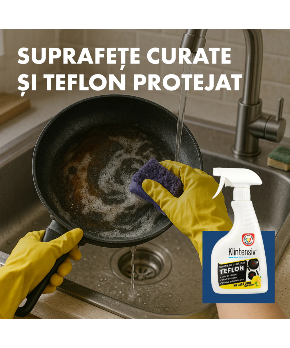 Soluție Curățare Teflon Klintensiv - Protejează Stratul Antiaderent