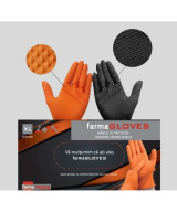 Mănuși Nitril Mecanic Diamond Strong Orange - Textură Diamant