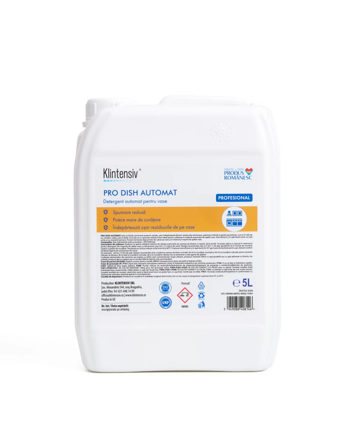 Klintensiv PRO DISH Detergent Profesional de Vase pentru Mașini Automate