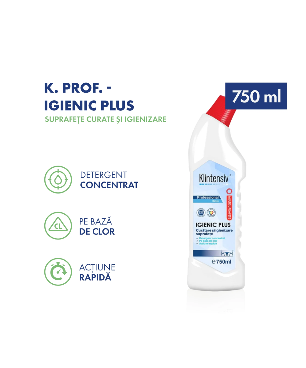 Detergent cu Clor Igienic Plus Klintensiv - Igienizare Totală