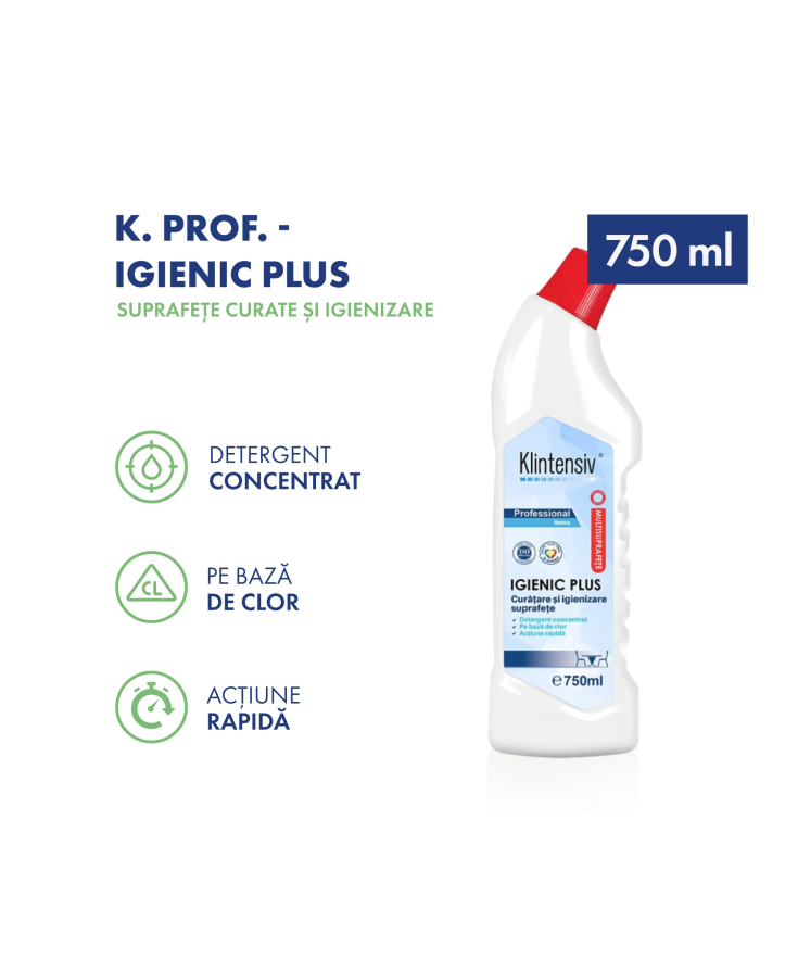Detergent cu Clor Igienic Plus Klintensiv - Igienizare Totală