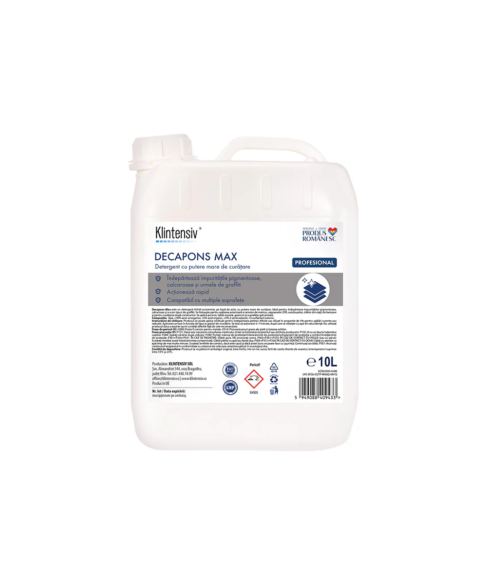Klintensiv Decapons decapant & dezincrustant acid