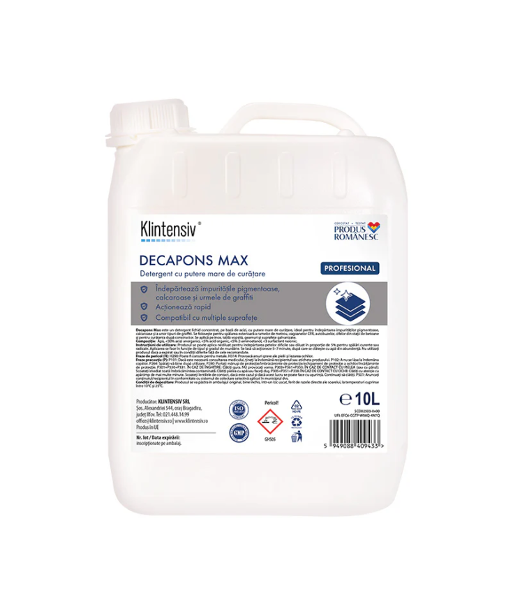 Klintensiv Decapons decapant & dezincrustant acid