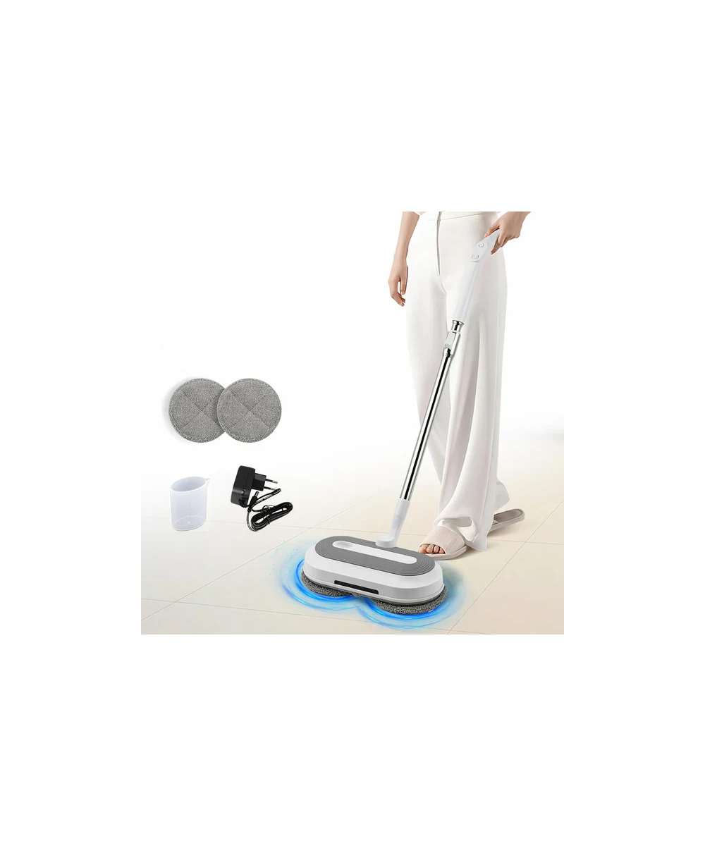 Mop Electric Rotativ cu Pulverizator si lumina LED