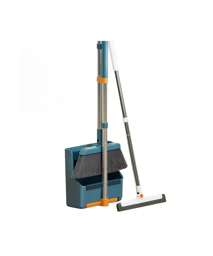 Mătură cu cap rotativ 45° DreamRamp® cu făraș și teu + sistem pliabil