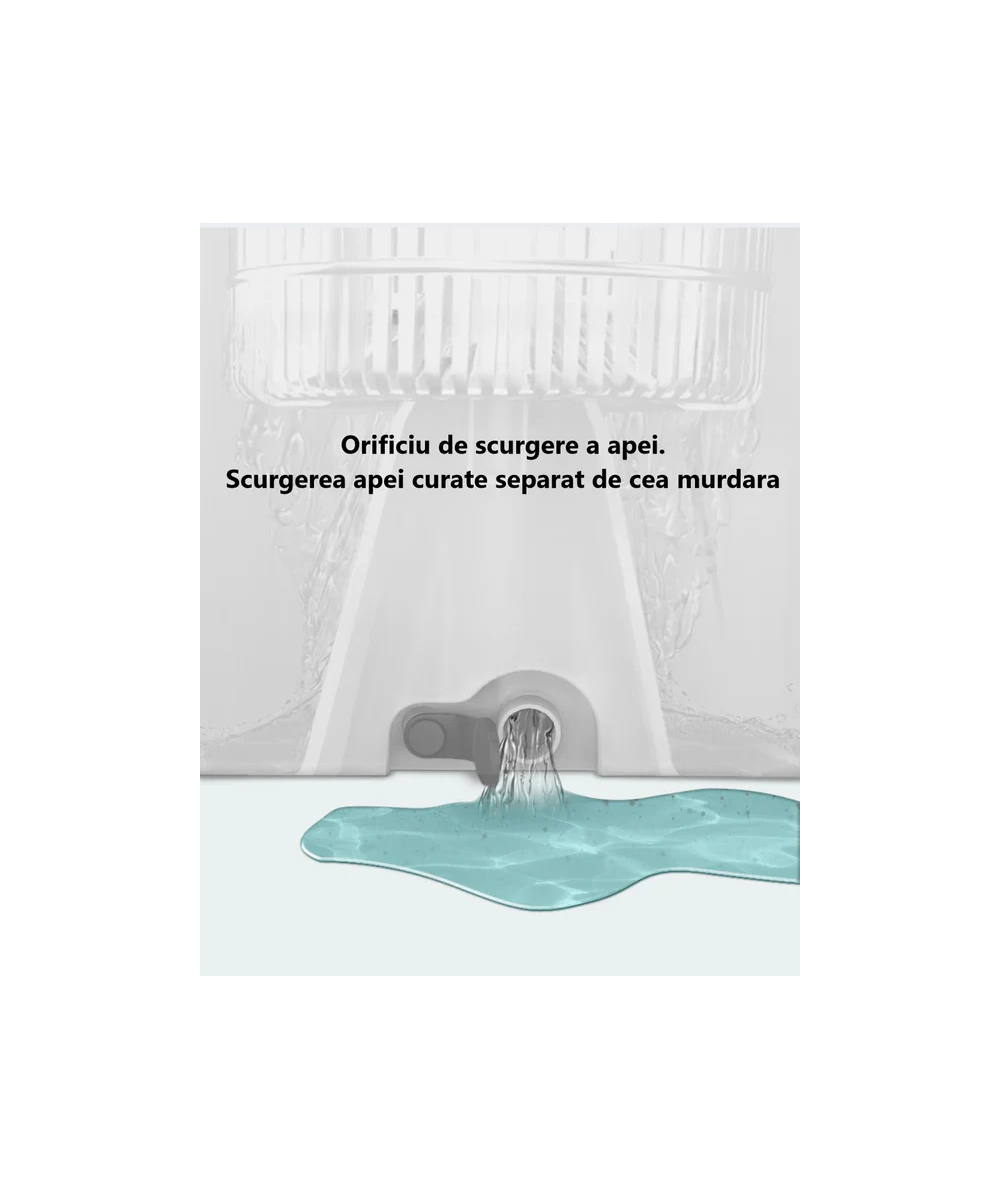 Mop Dreamrampr cu Centrifugă Inox și Mâner Reglabil | Socoro.ro