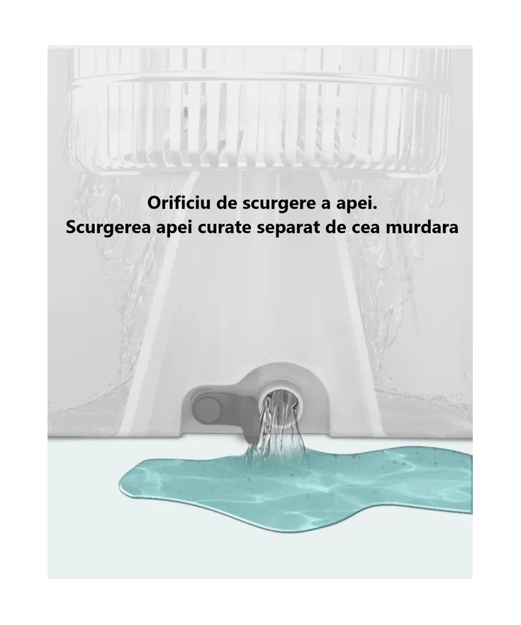 Mop Dreamrampr cu Centrifugă Inox și Mâner Reglabil | Socoro.ro