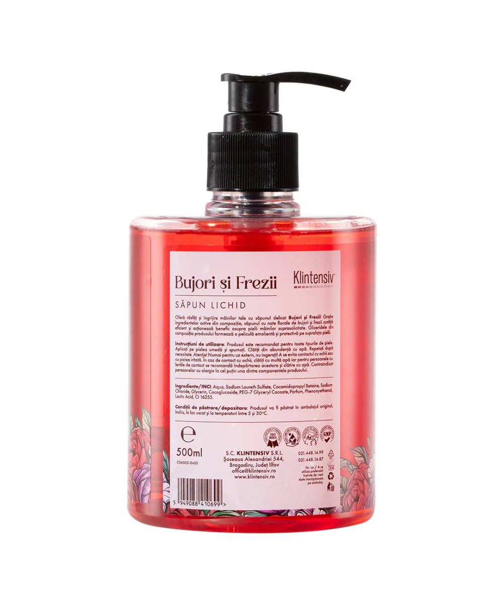 Săpun Lichid Bujori și Frezii - Parfum Floral Delicat | Socoro