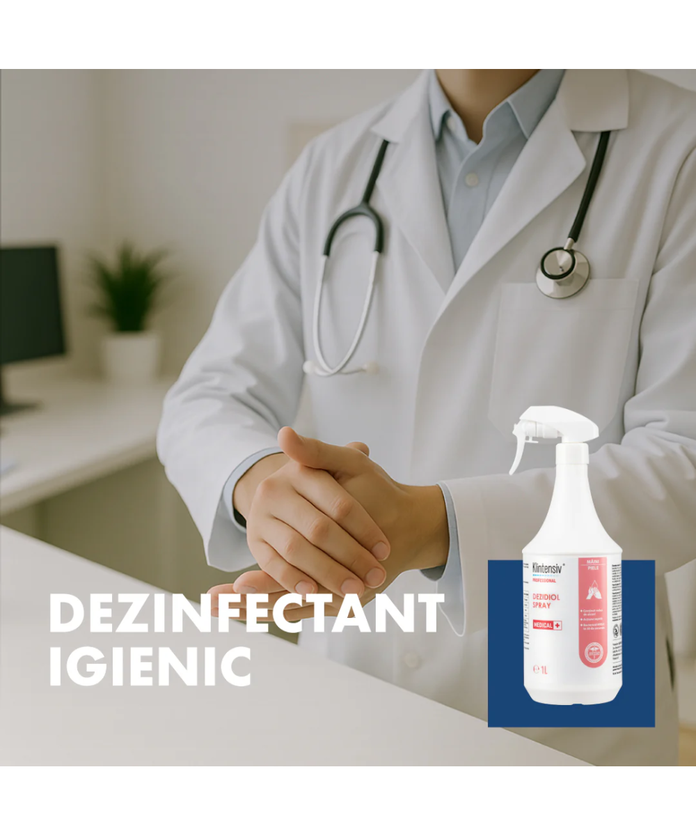 Dezidiol Spray Dezinfectant Mâini și Piele - Alcool & Clorhexidină