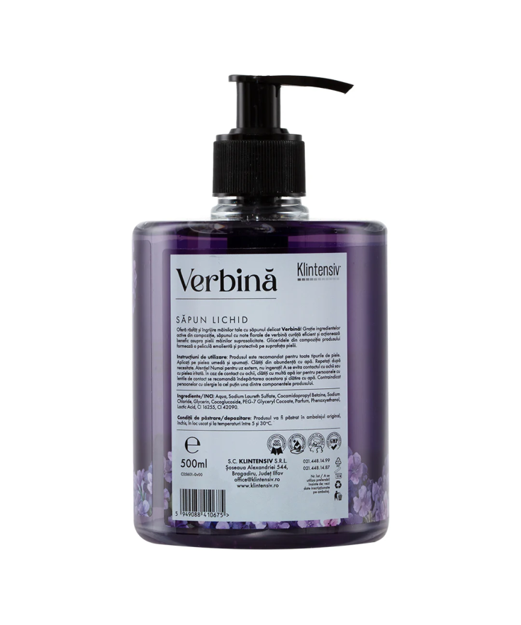 Săpun Lichid Hidratant cu Verbină - Aromă de Lux | Socoro