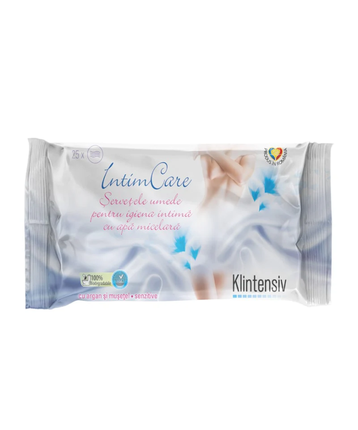 Klintensiv® IntimCare Șervețele umede pentru igiena intimă