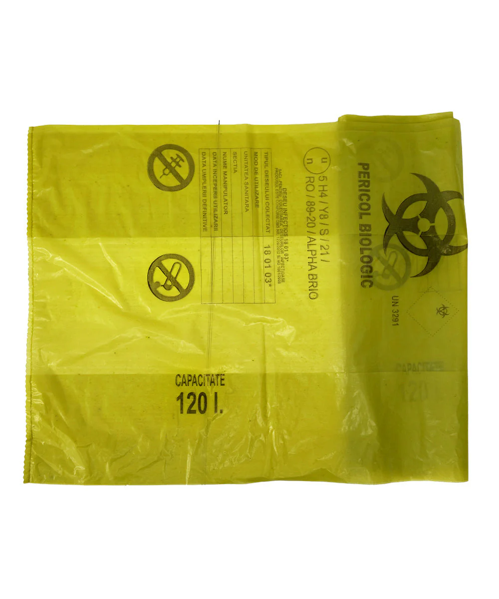 Saci Galbeni Biohazard - Deșeuri Infecțioase | Conform Norme MS