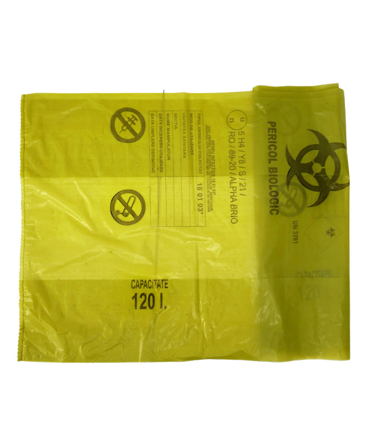 Saci Galbeni Biohazard - Deșeuri Infecțioase | Conform Norme MS