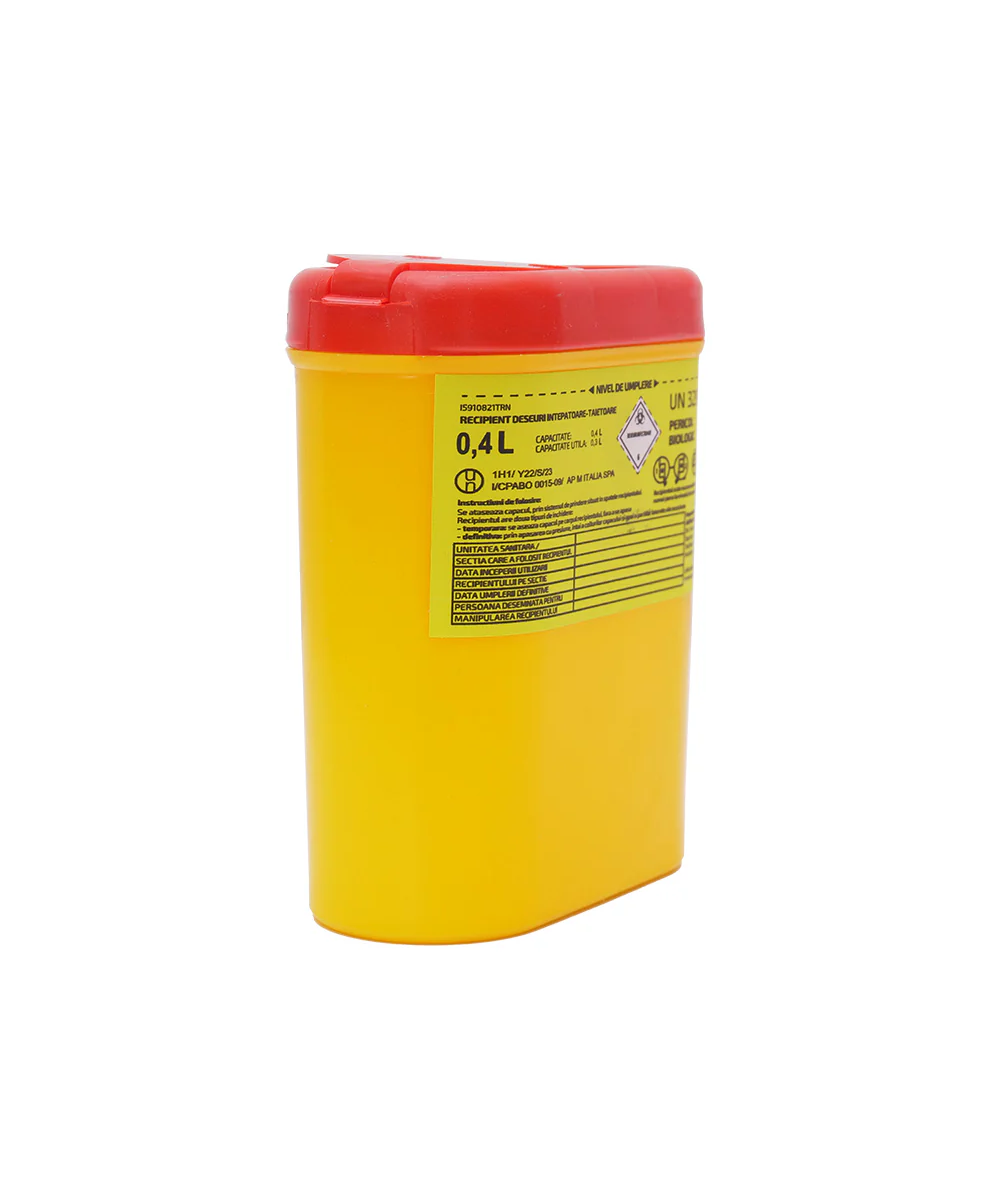 Recipiente pentru înțepătoare și tăietoare – Biosafe Line