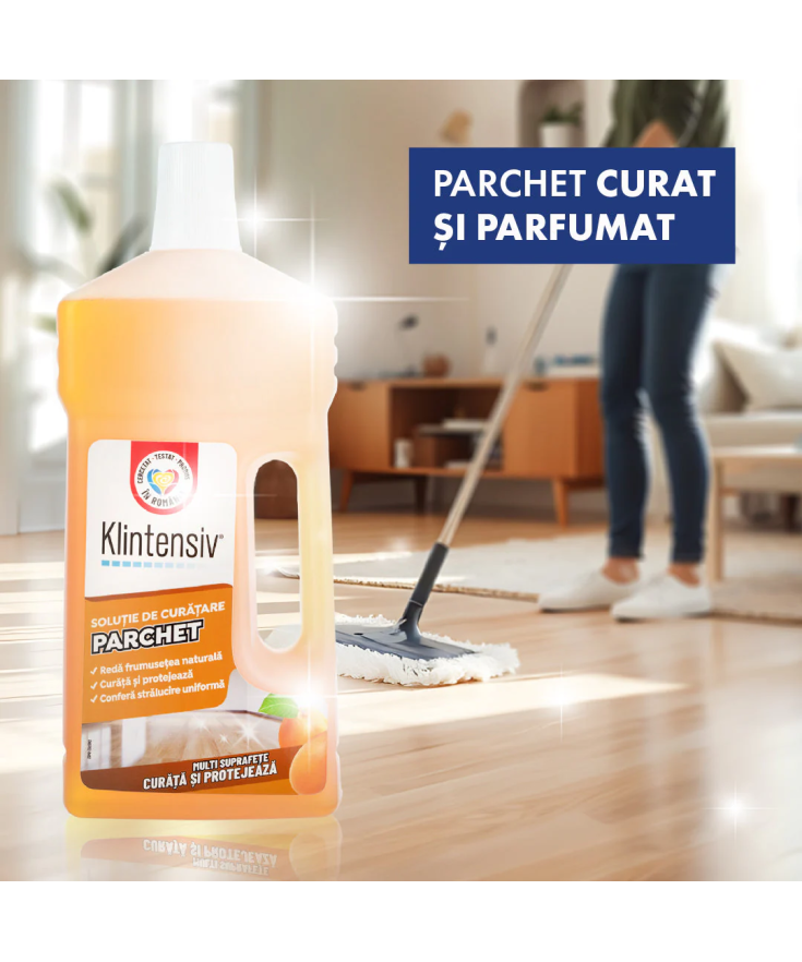 Soluție Parchet Klintensiv - Curățare și Protecție Suprafețe Lemn | Socoro.ro