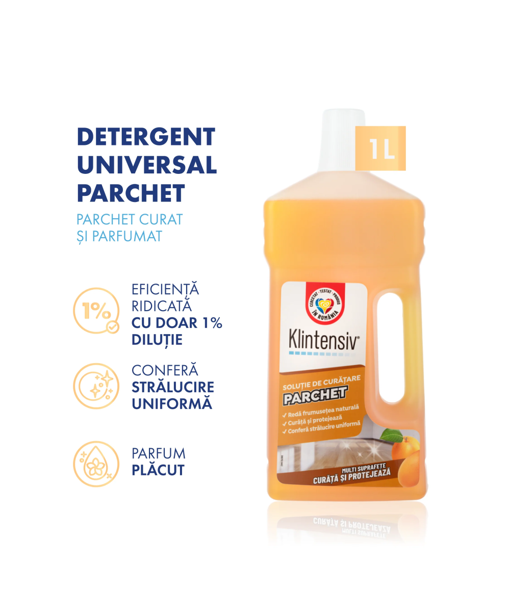 Soluție Parchet Klintensiv - Curățare și Protecție Suprafețe Lemn | Socoro.ro