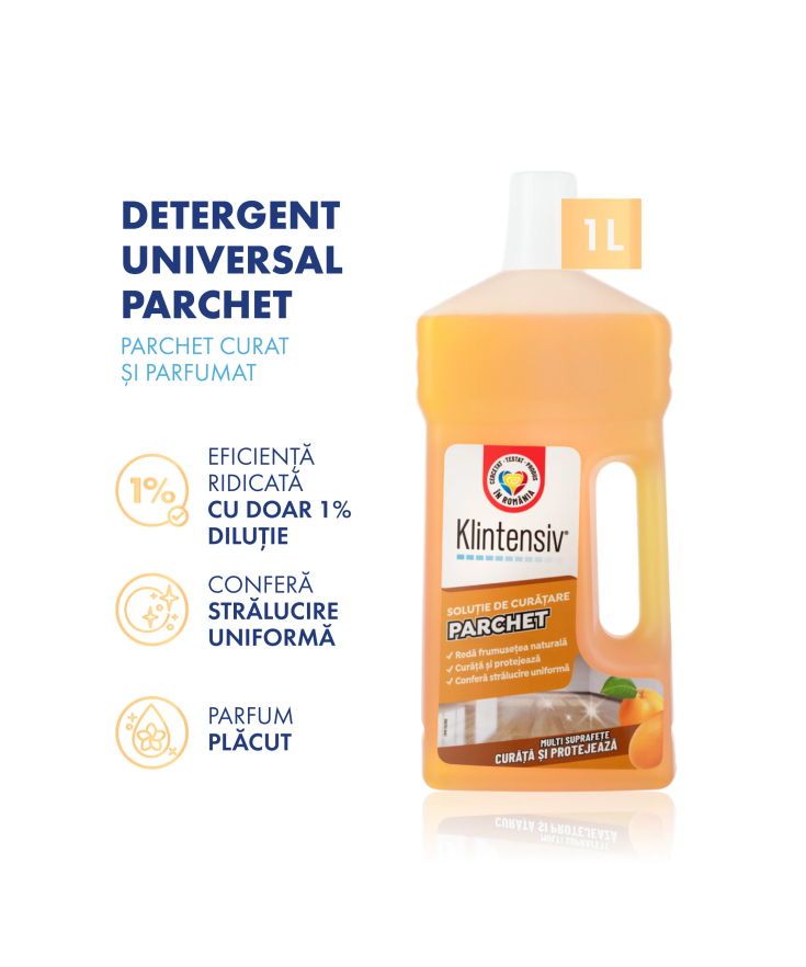Soluție Parchet Klintensiv - Curățare și Protecție Suprafețe Lemn | Socoro.ro