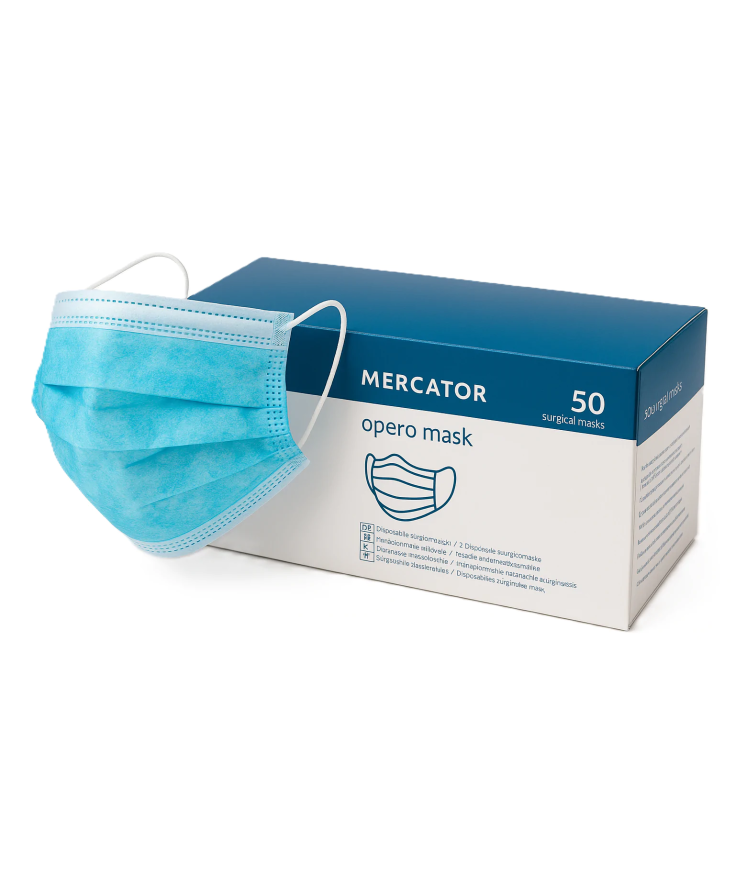 Set 50 buc Masti medicale Opero Mercator, tip II, 3 straturi