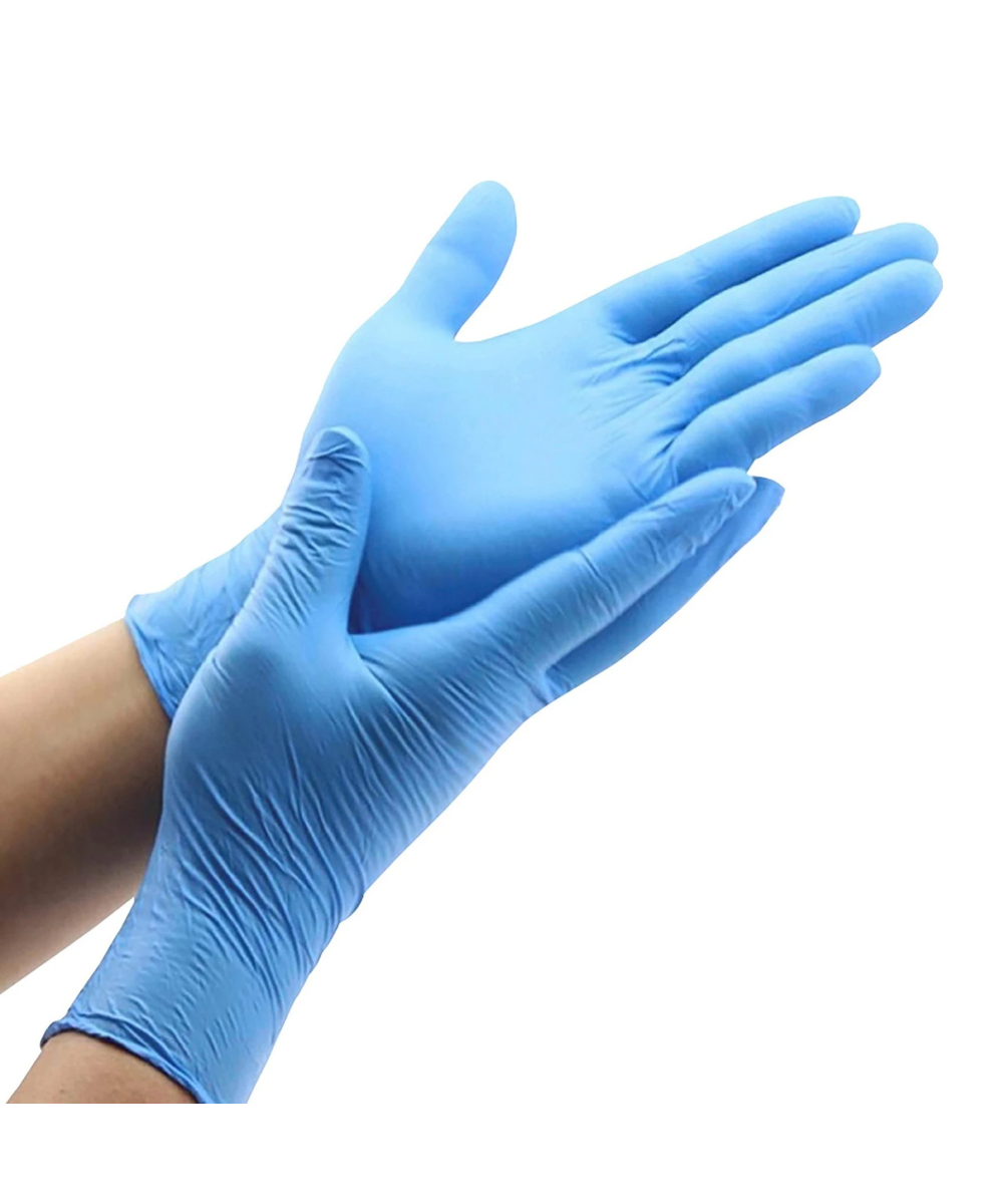 MANUSI EXAMINARE NITRIL ALBASTRE, NEPUDRATE, SERIX AQUA ZF, 100 buc