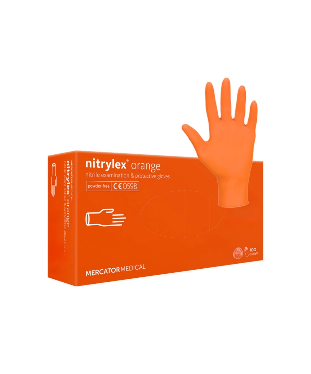 Manusi nitril nepudrate, Mercator Nitrylex Orange