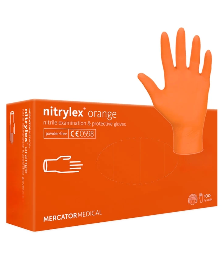 Manusi nitril nepudrate, Mercator Nitrylex Orange