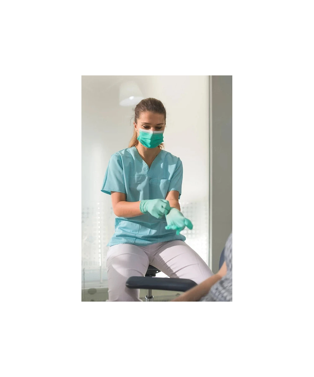 Mănuși Nitril Verzi Mercator Nitrylex Green - Nepudrate | Socoro.ro