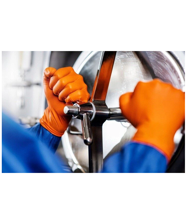 Manusi nitril texturate, Mercator Gogrip, Orange