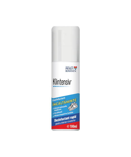 Klintensiv Dezinfectant spray pentru interiorul și exteriorul încălțămintei
