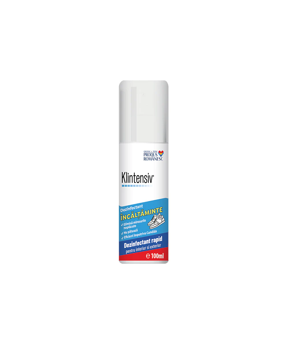 Klintensiv Dezinfectant spray pentru interiorul și exteriorul încălțămintei